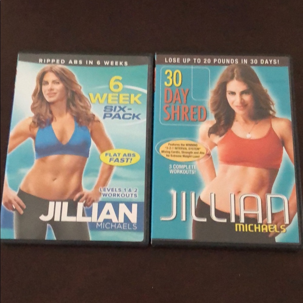 Jillian Michaels workout‎ DVDs.